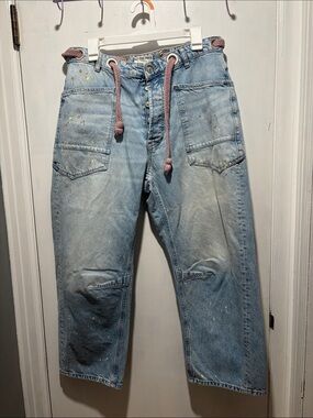WE THE FREE Moxie distressed barrel jeans size 30 free people